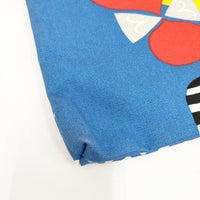 marimekko kimara 女の子 ドット柄 コットン トートバッグ ブルー レディース マリメッコ【中古】5-0726G◎