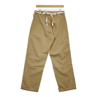 archi BACK SATIN PANTS 定価33000円 AS23-G2 バックサテン パンツ 23SS ベージュ レディース アーキ【中古】5-0720G∞