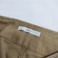 archi BACK SATIN PANTS 定価33000円 AS23-G2 バックサテン パンツ 23SS ベージュ レディース アーキ【中古】5-0720G∞