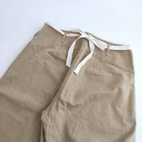 archi BACK SATIN PANTS 定価33000円 AS23-G2 バックサテン パンツ 23SS ベージュ レディース アーキ【中古】5-0720G∞