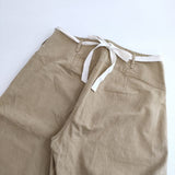 archi BACK SATIN PANTS 定価33000円 AS23-G2 バックサテン パンツ 23SS ベージュ レディース アーキ【中古】5-0720G∞