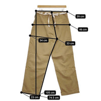 archi BACK SATIN PANTS 定価33000円 AS23-G2 バックサテン パンツ 23SS ベージュ レディース アーキ【中古】5-0720G∞