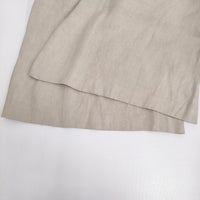 saqui 23SS09 サイズ38 リネン タック ワイド パンツ 23SS ベージュ レディース サキ【中古】5-0613M♪