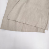 saqui 23SS09 サイズ38 リネン タック ワイド パンツ 23SS ベージュ レディース サキ【中古】5-0613M♪