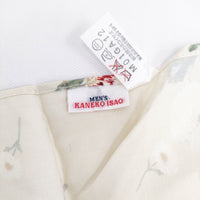 KANEKO ISAO MEN'S 花柄 スカーフ オールド スカーフ ベージュ レディース カネコイサオ【中古】5-0918G◎