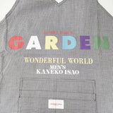 KANEKO ISAO WONDERFUL WORLD MEN'S ワンダフルワールド GARDEN エプロン オールド エプロン ブラック ホワイト レディース カネコイサオワンダフルワールド【中古】5-0913G◎