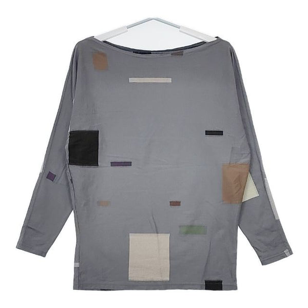 JURGEN LEHL J0131UB052 コットン ボートネック 長袖Ｔシャツ カットソー ロンＴ グレー レディース ヨーガンレール【中古】5-0726M∞