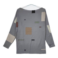 JURGEN LEHL J0131UB052 コットン ボートネック 長袖Ｔシャツ カットソー ロンＴ グレー レディース ヨーガンレール【中古】5-0726M∞