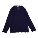 ISSEY MIYAKE I.S ISSEY SPORT イッセイスポーツ フリンジ オールド セーター ニット 90年代 パープル レディース イッセイミヤケ【中古】5-0821T∞