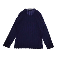 ISSEY MIYAKE I.S ISSEY SPORT イッセイスポーツ フリンジ オールド セーター ニット 90年代 パープル レディース イッセイミヤケ【中古】5-0821T∞