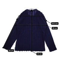 ISSEY MIYAKE I.S ISSEY SPORT イッセイスポーツ フリンジ オールド セーター ニット 90年代 パープル レディース イッセイミヤケ【中古】5-0821T∞