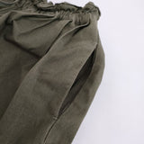 TIGRE BROCANTE コットン パンツ キュロット カーキ レディース ティグルブロカンテ【中古】5-0720M∞