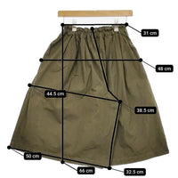 TIGRE BROCANTE コットン パンツ キュロット カーキ レディース ティグルブロカンテ【中古】5-0720M∞
