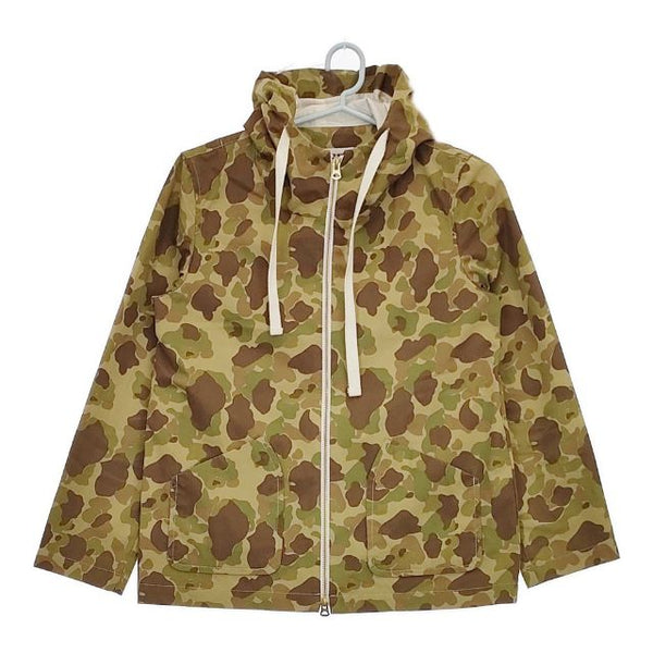 SHORT CUT FOR MARKS 迷彩 カモフラ コットンナイロンジャケット ブルゾン カーキ ブラウン レディース ショートカットフォーマークス【中古】5-0720M∞