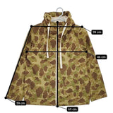 SHORT CUT FOR MARKS 迷彩 カモフラ コットンナイロンジャケット ブルゾン カーキ ブラウン レディース ショートカットフォーマークス【中古】5-0720M∞