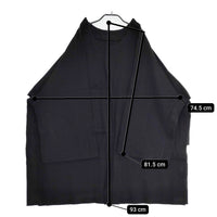 RAGNE KIKAS for Yohji Yamamoto チュニック カットオフ NV-T21-170 ウールナイロン ワンピース ブラック レディース ラグネキカスフォーヨウジヤマモト【中古】5-0801T△