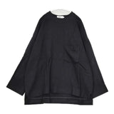 Graphpaper Herringbone Pullover ウール GU193-30011 長袖シャツ ブラック ユニセックス グラフペーパー【中古】5-1009T∞