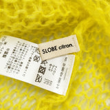 SLOBE citron. スローブシトロン 新品 カラーモヘヤ混シアーニット 定価9900円 22080924306030 ニット イエロー レディース【中古】5-0811T◎