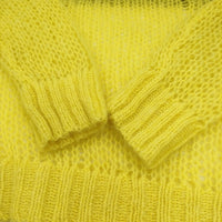 SLOBE citron. スローブシトロン 新品 カラーモヘヤ混シアーニット 定価9900円 22080924306030 ニット イエロー レディース【中古】5-0811T◎