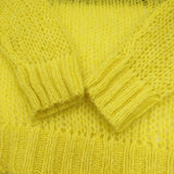 SLOBE citron. スローブシトロン 新品 カラーモヘヤ混シアーニット 定価9900円 22080924306030 ニット イエロー レディース【中古】5-0811T◎