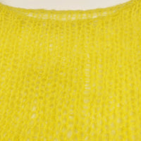 SLOBE citron. スローブシトロン 新品 カラーモヘヤ混シアーニット 定価9900円 22080924306030 ニット イエロー レディース【中古】5-0811T◎
