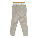 evam eva tuck pants 定価24200円 E223T083 ウールコットンリネン タック パンツ ライトグレー レディース エヴァムエヴァ【中古】5-1002T∞