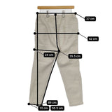 evam eva tuck pants 定価24200円 E223T083 ウールコットンリネン タック パンツ ライトグレー レディース エヴァムエヴァ【中古】5-1002T∞