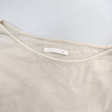 evam eva V201T920 長袖 シワ加工 ボートネック ワンピース アイボリー レディース エヴァムエヴァ【中古】5-0701M△