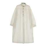 Honnete フリルカラー ギャザー コットンシルク カットオフ HO-21AW OP25 ワンピース アイボリー レディース オネット【中古】5-0803M∞