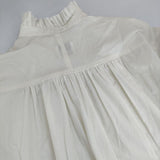 Honnete フリルカラー ギャザー コットンシルク カットオフ HO-21AW OP25 ワンピース アイボリー レディース オネット【中古】5-0803M∞