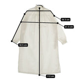 Honnete フリルカラー ギャザー コットンシルク カットオフ HO-21AW OP25 ワンピース アイボリー レディース オネット【中古】5-0803M∞