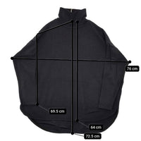 Demi-Luxe BEAMS ウールアムンゼン タートルネック プルオーバー 定価17600円 64-14-0244-631 カットソー ブラック レディース デミルクス ビームス【中古】5-1002T∞