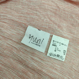 yuni ハイネック ストライプ 長袖Ｔシャツ カットソー ロンＴ レッド ホワイト レディース ユニ【中古】5-0724M∞