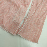 yuni ハイネック ストライプ 長袖Ｔシャツ カットソー ロンＴ レッド ホワイト レディース ユニ【中古】5-0724M∞