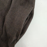 Conges payes ヘリンボーン B0134RUA212 ハイネック コットンストレッチ ワンピース ブラウン レディース コンジェ ペイエ【中古】5-0724M∞