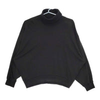 gomme ドルマンスリーブ タートルネック コットン 長袖Ｔシャツ カットソー ロンＴ ブラック レディース ゴム【中古】5-0724M∞