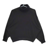 gomme ドルマンスリーブ タートルネック コットン 長袖Ｔシャツ カットソー ロンＴ ブラック レディース ゴム【中古】5-0724M∞