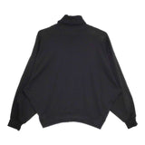gomme ドルマンスリーブ タートルネック コットン 長袖Ｔシャツ カットソー ロンＴ ブラック レディース ゴム【中古】5-0724M∞