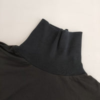 gomme ドルマンスリーブ タートルネック コットン 長袖Ｔシャツ カットソー ロンＴ ブラック レディース ゴム【中古】5-0724M∞