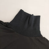 gomme ドルマンスリーブ タートルネック コットン 長袖Ｔシャツ カットソー ロンＴ ブラック レディース ゴム【中古】5-0724M∞