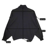 gomme ドルマンスリーブ タートルネック コットン 長袖Ｔシャツ カットソー ロンＴ ブラック レディース ゴム【中古】5-0724M∞