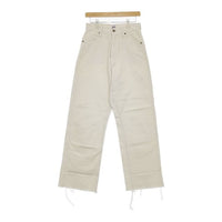CIMARRON JEANS WIDE PANTS 5190047 ワイドジーンズ サイズ26 デニムパンツ ベージュ キナリ レディース シマロン【中古】5-0724G∞