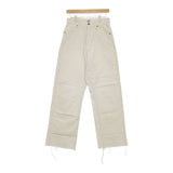 CIMARRON JEANS WIDE PANTS 5190047 ワイドジーンズ サイズ26 デニムパンツ ベージュ キナリ レディース シマロン【中古】5-0724G∞