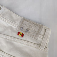 CIMARRON JEANS WIDE PANTS 5190047 ワイドジーンズ サイズ26 デニムパンツ ベージュ キナリ レディース シマロン【中古】5-0724G∞