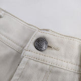 CIMARRON JEANS WIDE PANTS 5190047 ワイドジーンズ サイズ26 デニムパンツ ベージュ キナリ レディース シマロン【中古】5-0724G∞