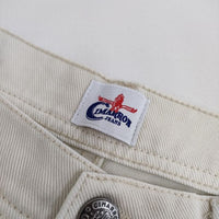 CIMARRON JEANS WIDE PANTS 5190047 ワイドジーンズ サイズ26 デニムパンツ ベージュ キナリ レディース シマロン【中古】5-0724G∞