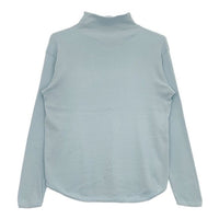 CLASKA D ディー コットンフライスハイネックプルオーバー 長袖Ｔシャツ カットソー ロンＴ ライトブルー レディース クラスカ【中古】5-0724M∞