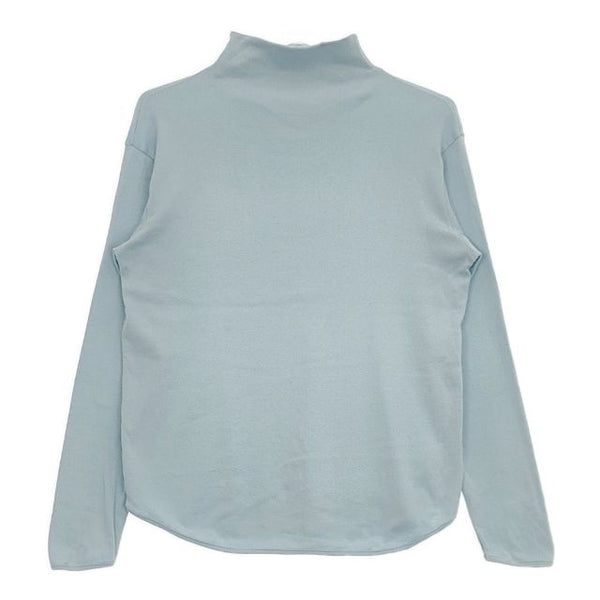 CLASKA D ディー コットンフライスハイネックプルオーバー 長袖Ｔシャツ カットソー ロンＴ ライトブルー レディース クラスカ【中古】5-0724M∞