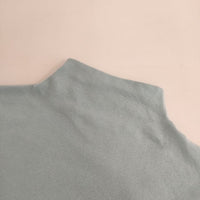 CLASKA D ディー コットンフライスハイネックプルオーバー 長袖Ｔシャツ カットソー ロンＴ ライトブルー レディース クラスカ【中古】5-0724M∞