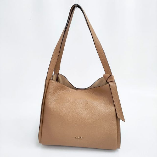Kate Spade KNOT LARGE SHOULDER BAG トートバッグ ショルダーバッグ ブラウン レディース ケイトスペード【中古】5-0918G∞